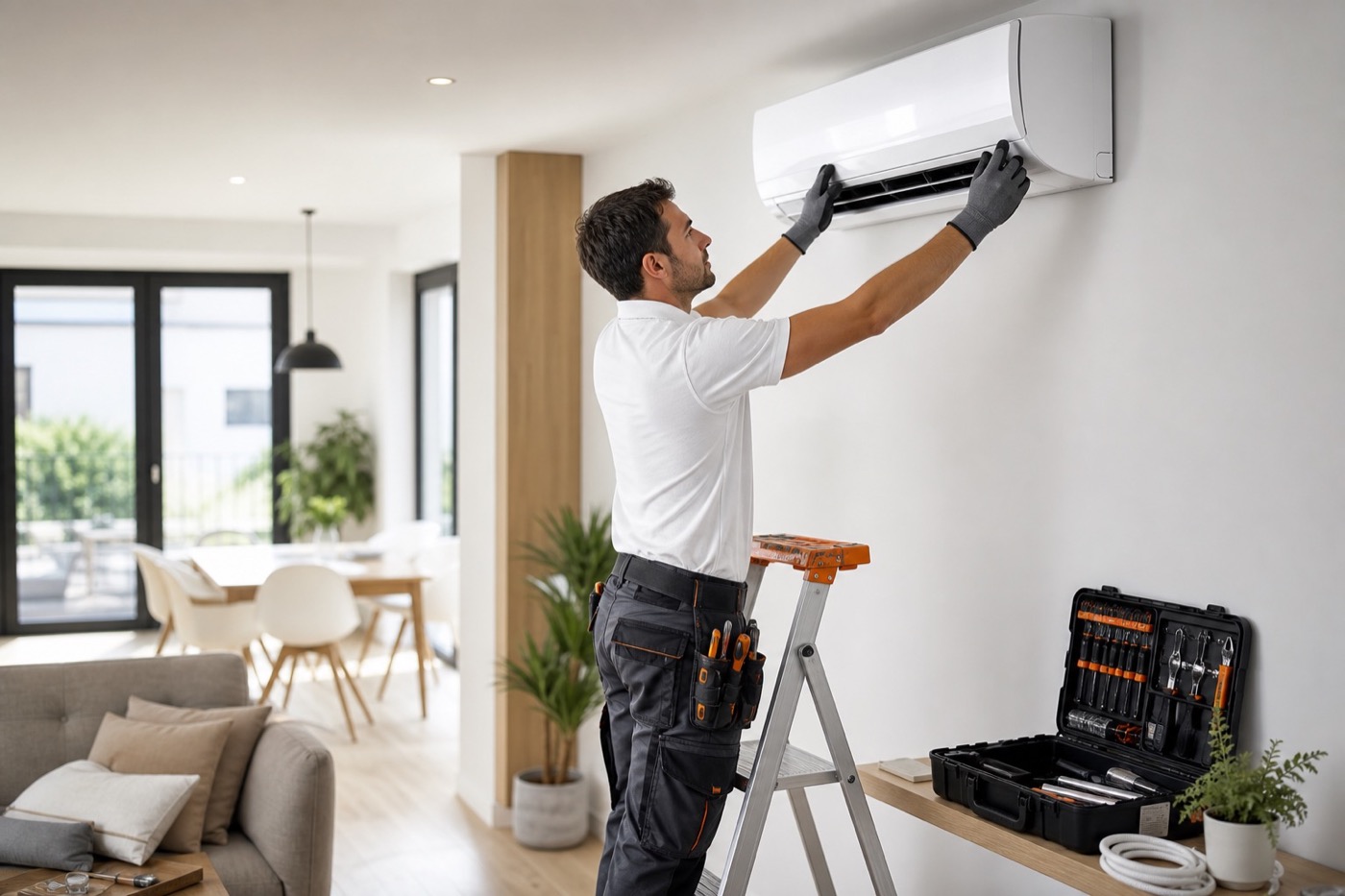 Installation de climatisation et pompe à chaleur air-air